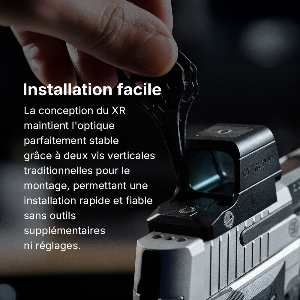 Osight XR Optique Fermé Empreinte RMR & Multi-Réticules Point de 2/6 MOA & Cercle de 32 MOA