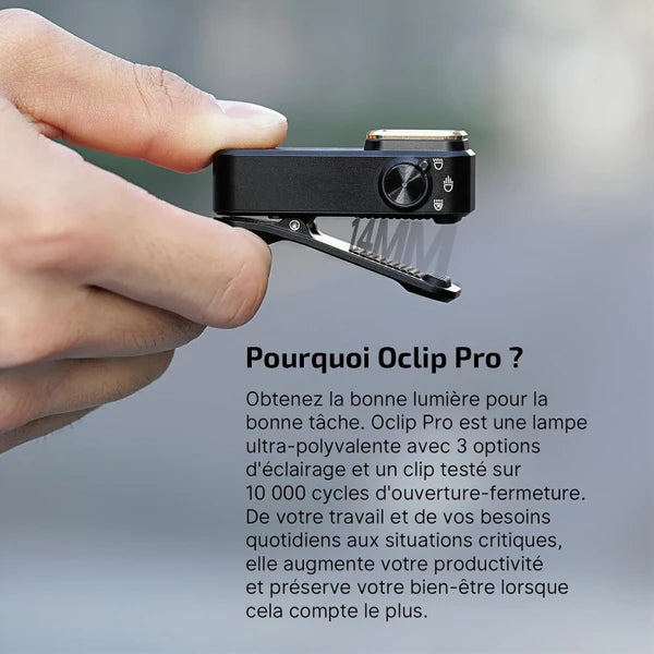 Olight Oclip Pro | Lampe gilet tactique 500 lm & lumière rouge